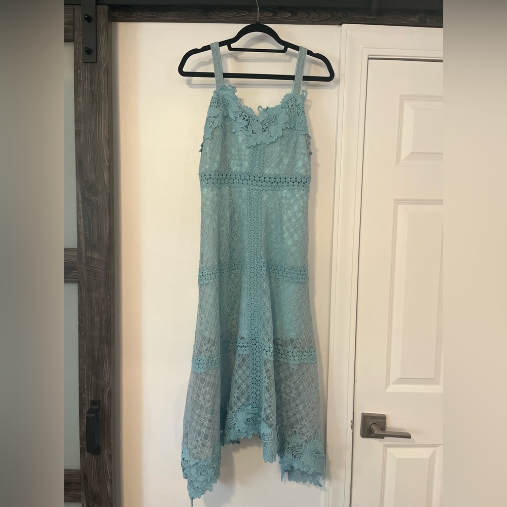 Beautiful blue dress. Foxiedox Sz. Large. In perfect condition.
